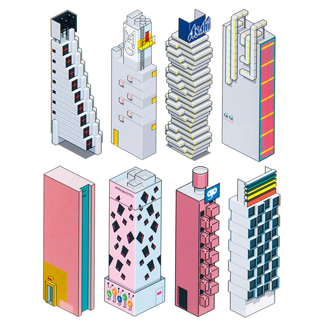 ピクセルアート〈eBoy〉が作る東京ガイドが登場！ | カーサ ブルータス