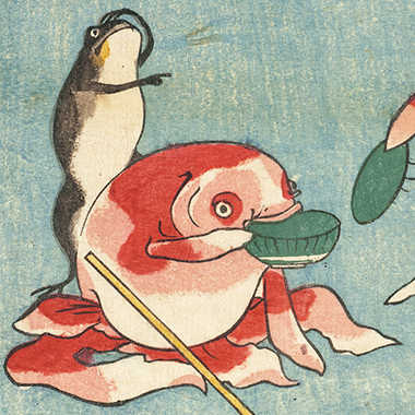 歌川国芳の“歩く金魚”が教えてくれる、江戸の暮らし。｜ニッポン