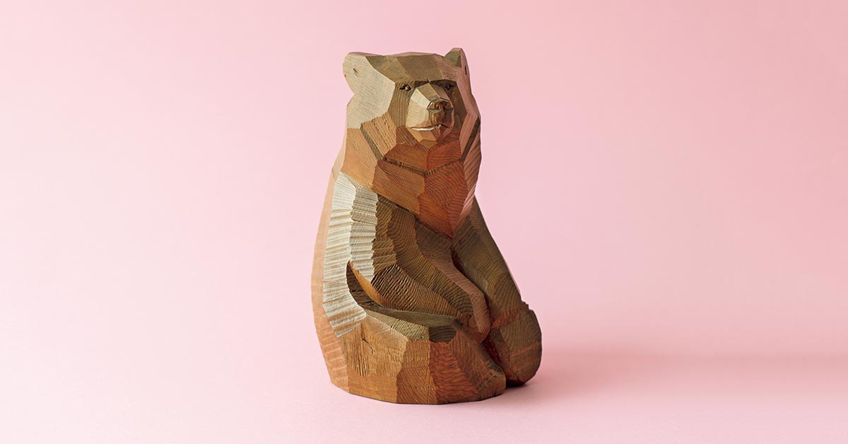 再販ご予約限定送料無料] 熊の木彫り