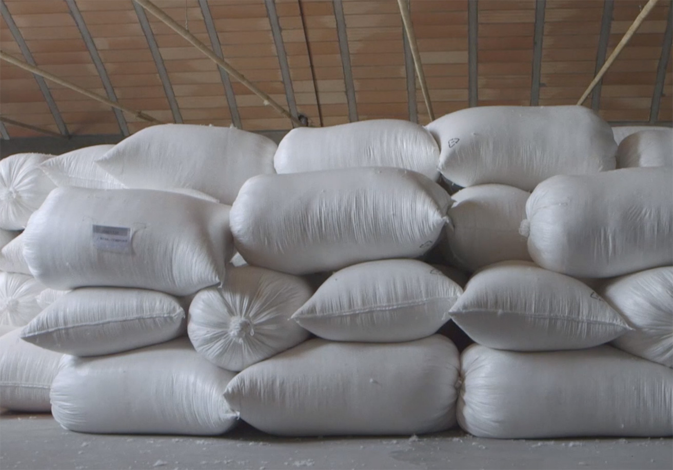 高品質リサイクルダウンの選別