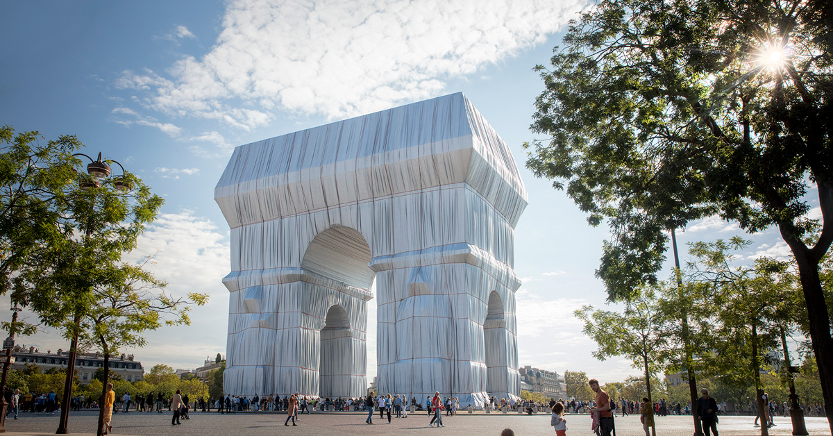 アートポスター クリスト＆ジャンヌ＝クロード エトワール凱旋門ラッピングポスター アートポスター クリスト＆ジャンヌ＝クロード エトワール凱旋門