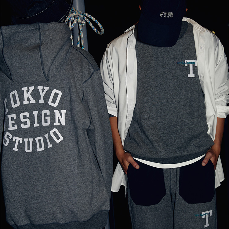 新たなカレッジ風ロゴを得た〈TOKYO DESIGN STUDIO New Balance