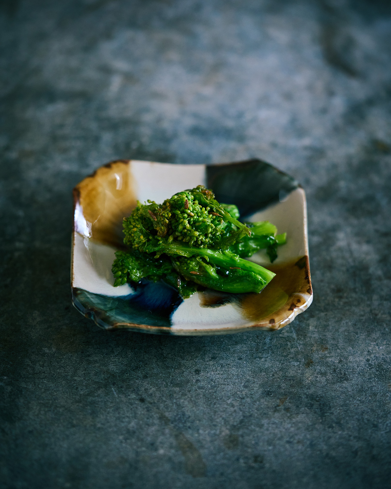 365日豆皿つまみ】菜の花のクミンソテー｜12月 冷水希三子の冬野菜