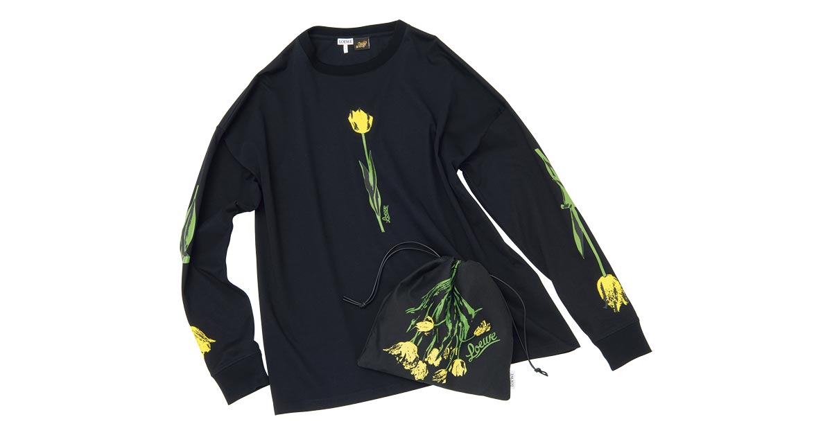 ウェアラブルアートなチューリップに心躍る〈LOEWE〉のTシャツ。