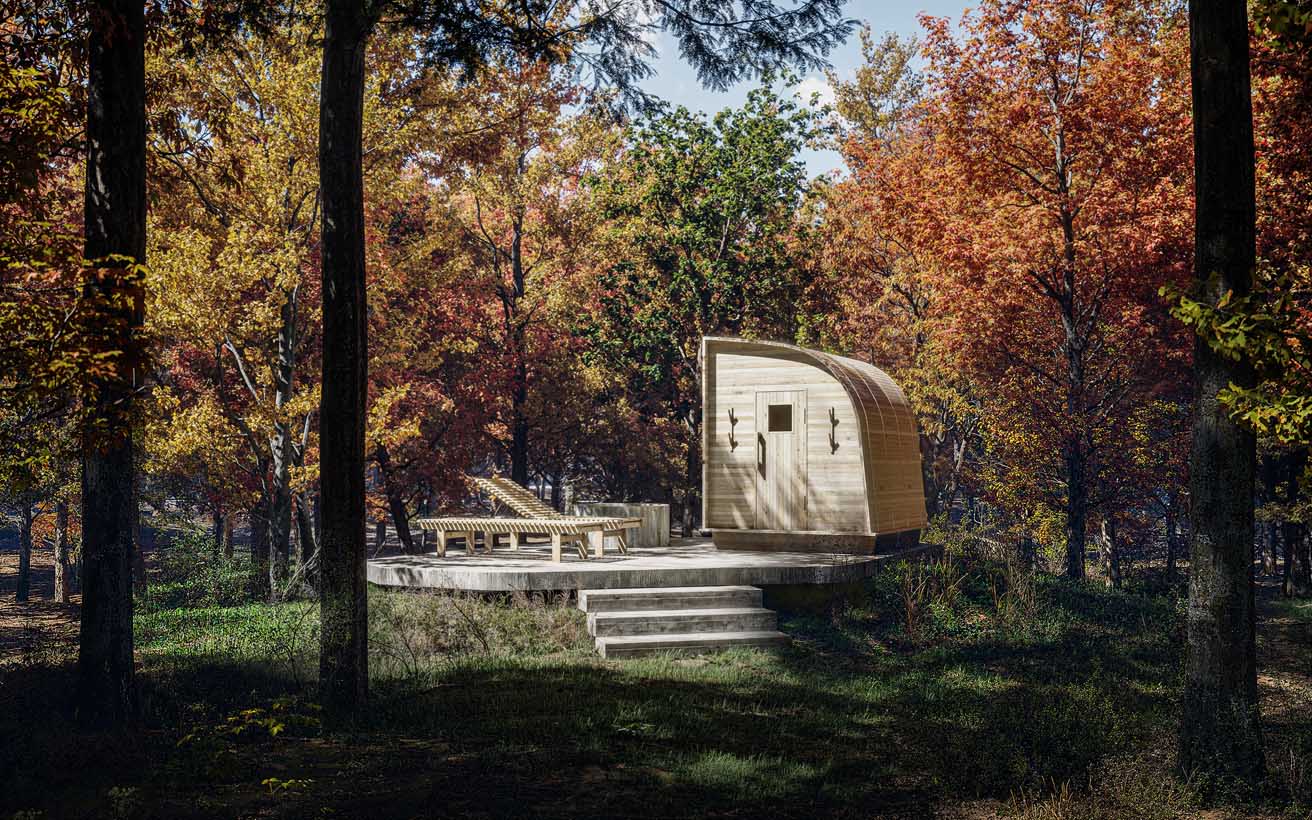 熊野亘がデザイン。マルニ木工がつくるメイド・イン・ジャパンのサウナ〈kupu sauna（クプ・サウナ）〉が登場。