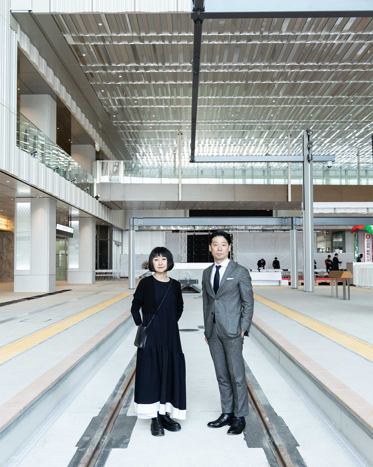 【一点物・原画】空中都市への架け橋｜細密建築ドローイング A4 額装済み サポーズデザインオフィスが、新広島駅ビル〈ミナモア〉電停のデザイン
